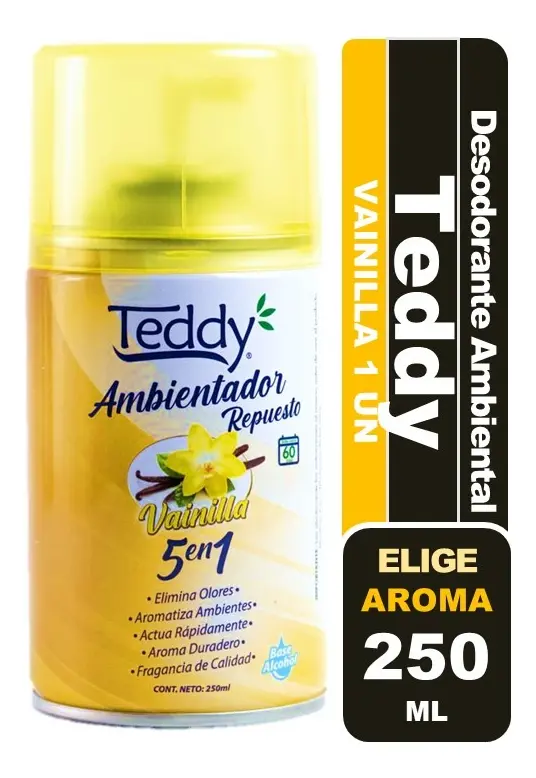Ambientador Repuesto Teddy Vainilla 250 Ml.